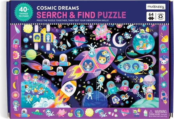 Puzzle Keresd és találd meg Űr álmok 64 darabos