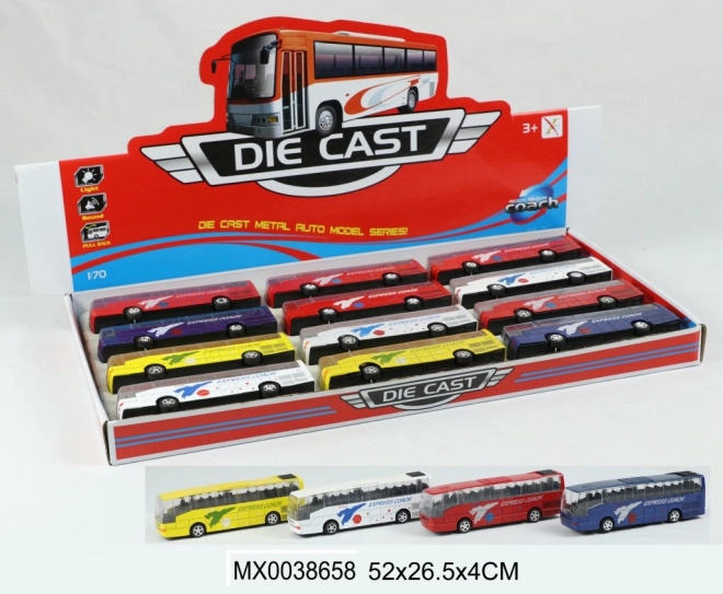 1:70 méretarányú autóbusz modell