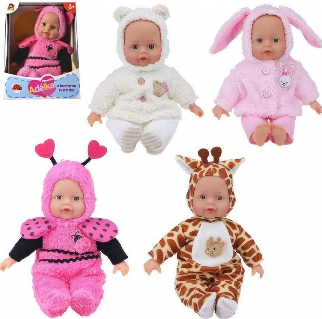 Állatos baba 30 cm
