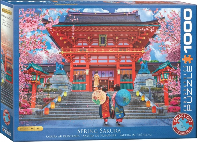 Eurographics tavaszi sakura puzzle 1000 darab