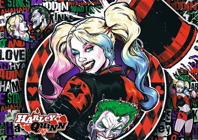 Prémium Plus 1000 darabos puzzle - HARLEY QUINN és BATMAN