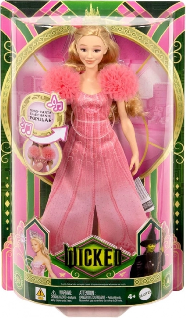 Éneklő Glinda baba a Wicked filmből, az "Popular" dallal