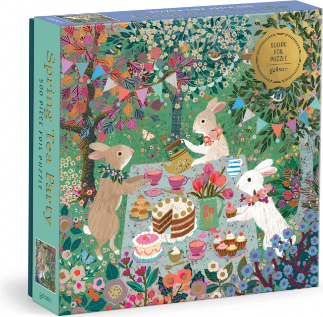 Négyzet alakú puzzle Tavaszi teadélután 500 darab GALISON