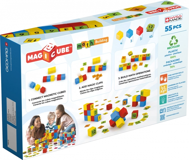 Geomag Magicube Matematikai Mágneses Kockakészlet 55 Darab