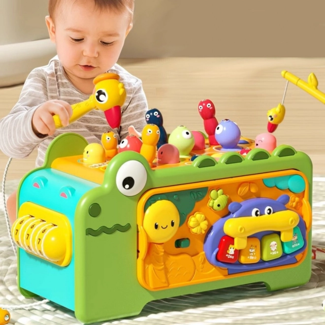 Montessori Oktatókocka Krokodil