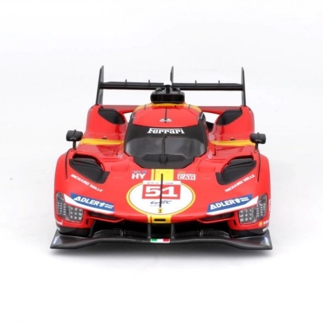 Ferrari Racing 499P LMH piros modellautó