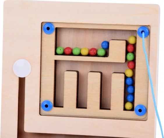 Fa Mágneses Montessori Játék Golyszikkal