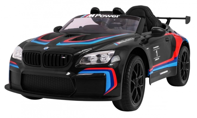 BMW M6 GT3 Akkumulátoros Kisautó Gyermekeknek Fekete + Szellőzés + MP3 Hangok Fények + Távirányító