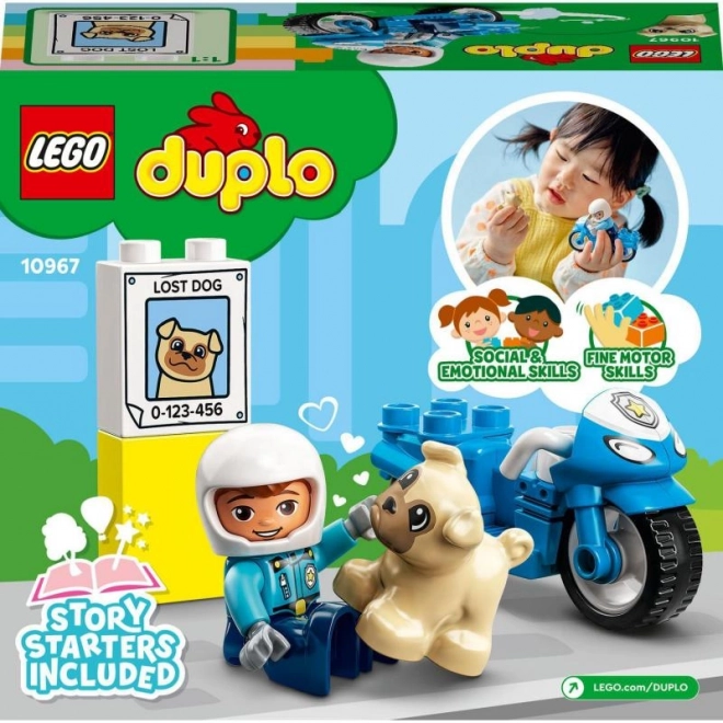 Lego Duplo városi rendőrmotor