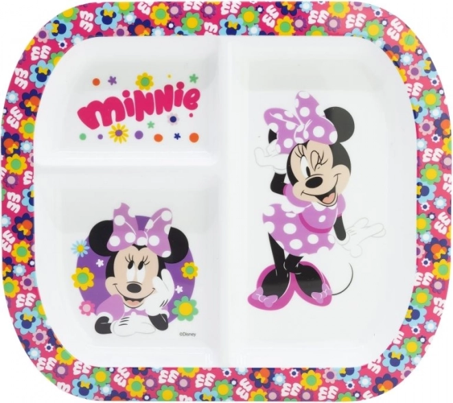 Gyerek téglalap alakú tányér Minnie motívummal