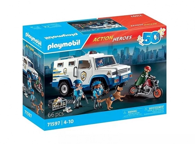 Playmobil pénzszállító akcióhős figurakészlet