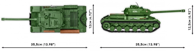 második világháborús IS-2 tank modell 1:28-ban