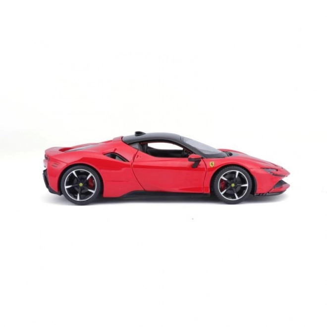 Bburago Ferrari SF90 Stradale piros autómodell 1:24