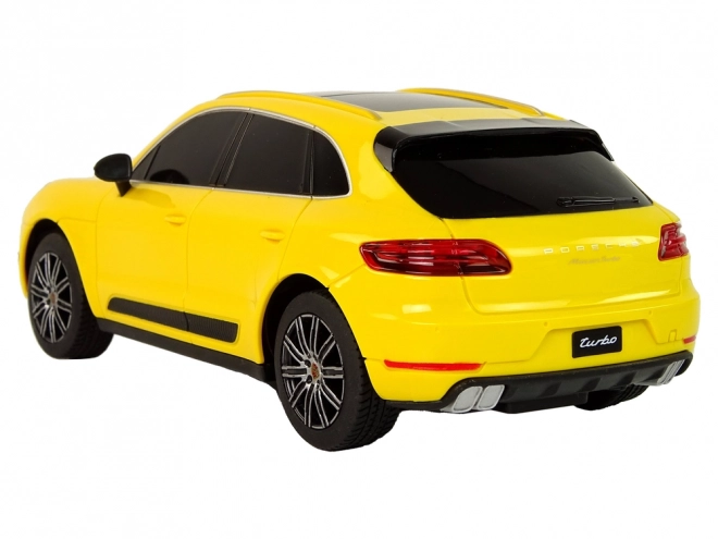 Rastar porsche macan turbo sárga távirányítós autó 1:24