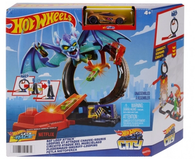 Futópálya Bat Loop hot wheels játékkészlet