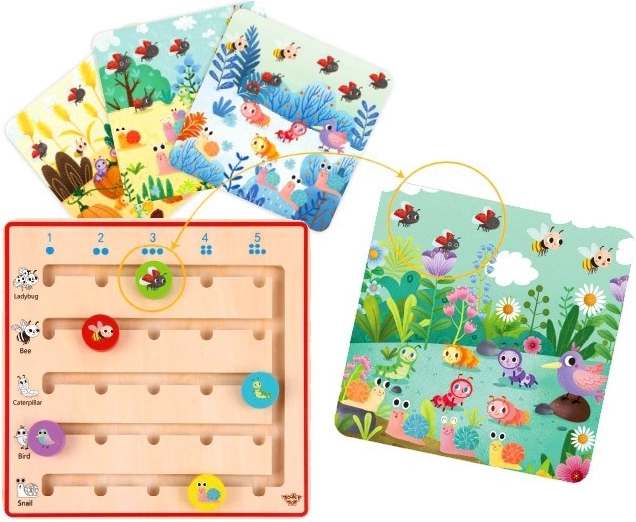 Tooky Toy fa játék Állatok számolása