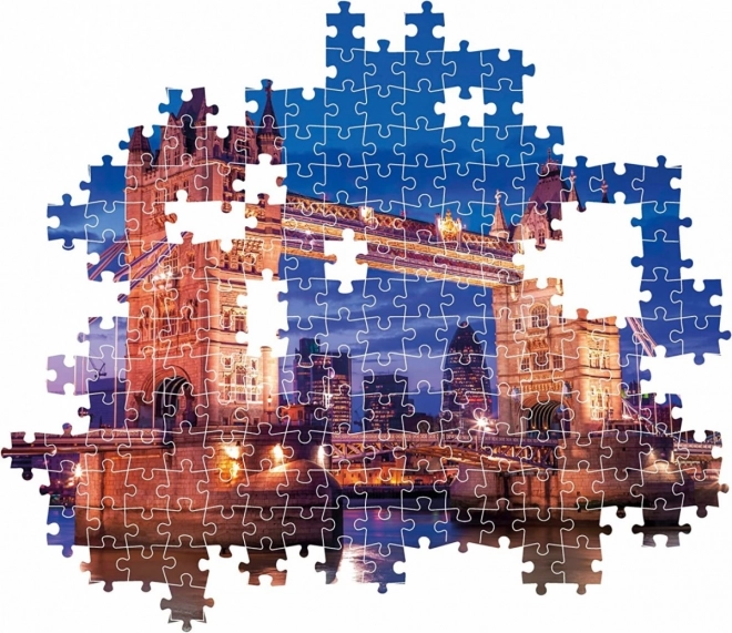 Clementoni puzzle - Tower Bridge éjszaka, 1000 darabos