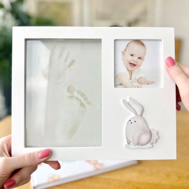 Baba fotorám 3D lenyomatokkal