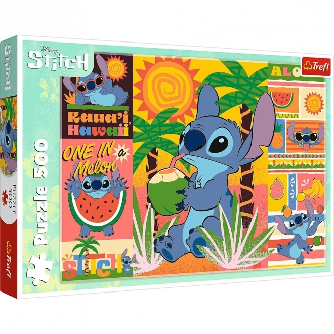 Nyári puzzle 500 darabbal Stitchel Lilo és Stitchtől