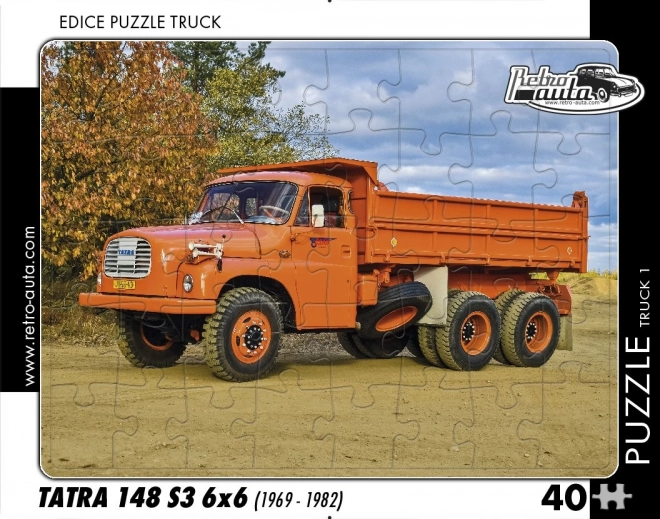 Retro Autók Puzzle Tatra 148 S3 6x6 teherautó