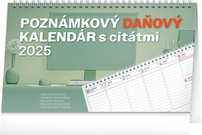 Notique asztali adónaptár idézetekkel 2025