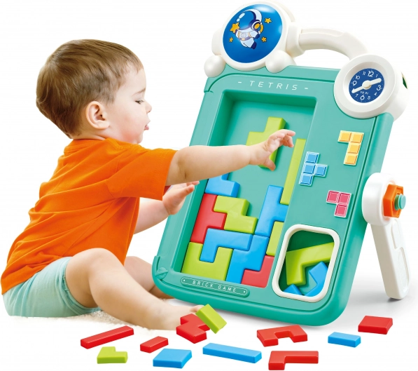 Kétoldalas rajztábla és Tetris játék 2 az 1-ben Narancssárga