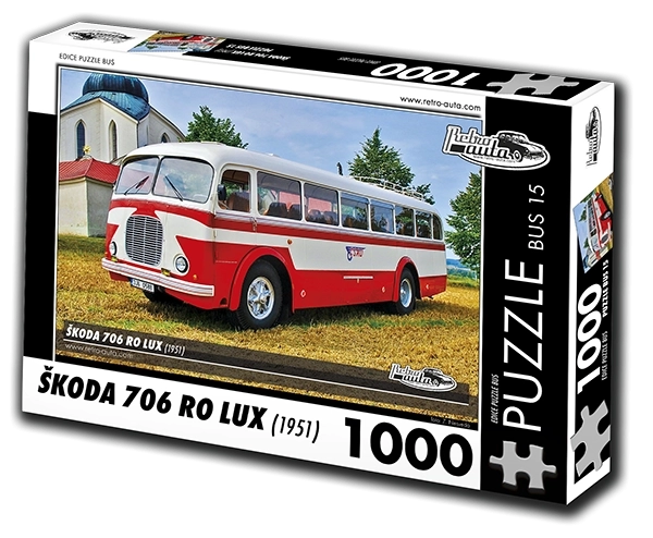 Retro autók puzzle Škoda 706 RO LUX (1951) 1000 darab