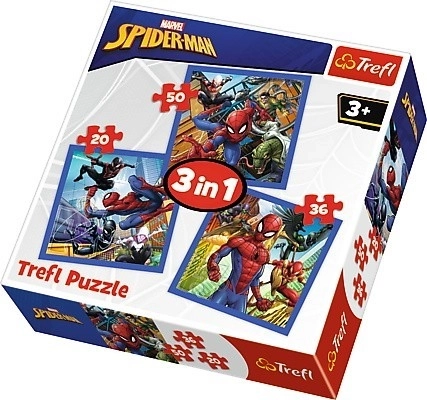 Puzzle 3 az 1-ben Spider-Man - Pók erő