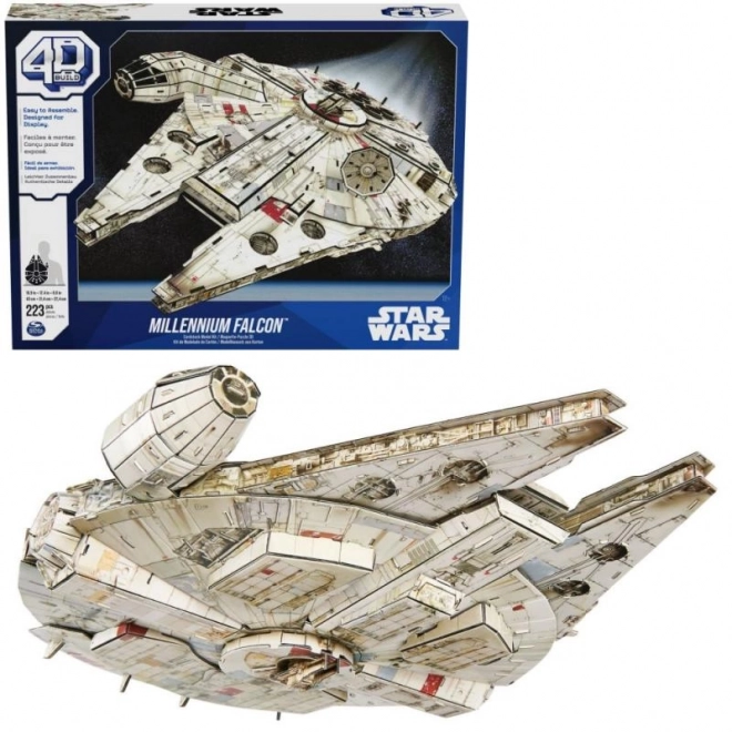 Millennium Falcon 4D puzzle