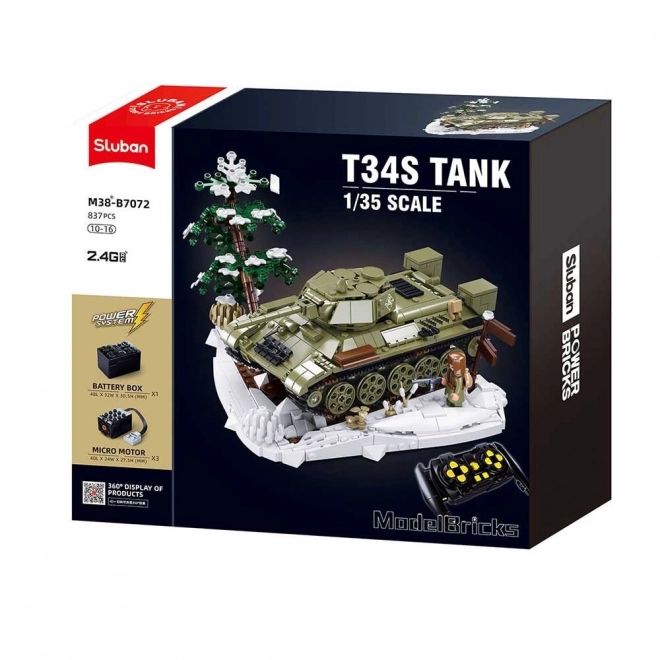 Sluban rakodó t34/76 távirányítós tank