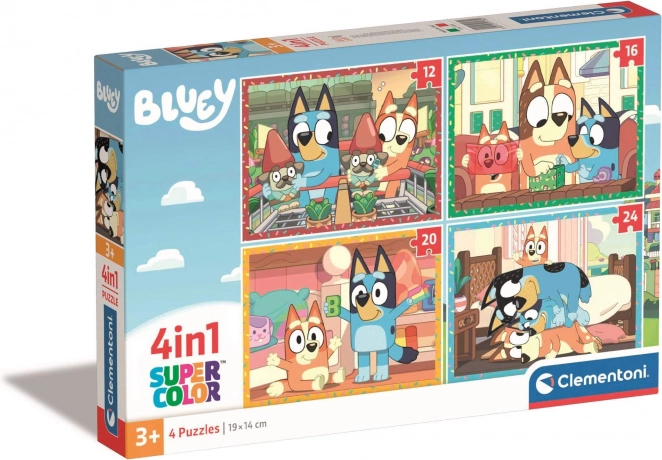 Puzzle 4 az 1-ben Bluey