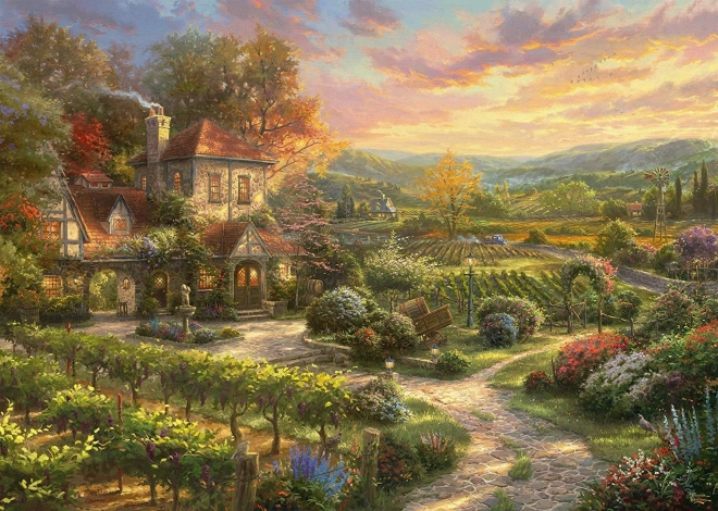 Schmidt puzzle Szőlőskert ház 2000 darabos