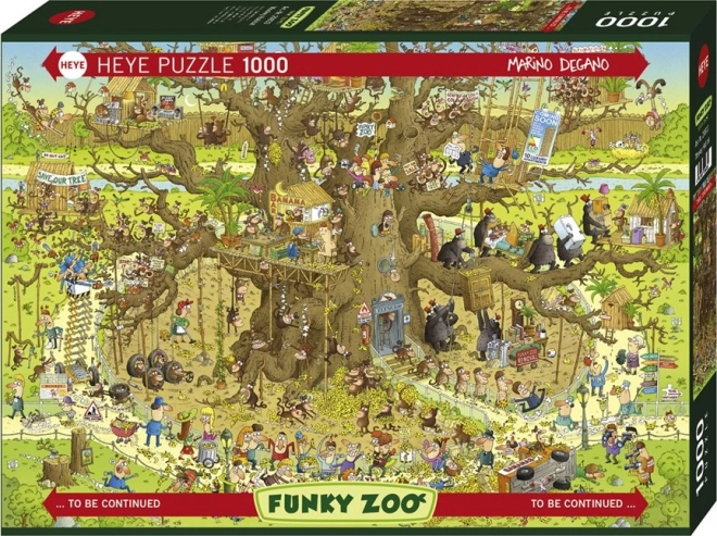 Funky ZOO Małpie puzzle 1000 darabos