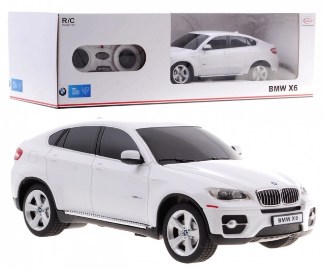 Távirányítós BMW X6 fehér SUV modell