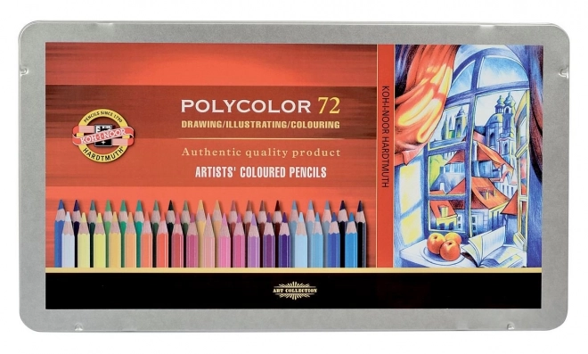 Koh-I-Noor Polycolor művészi színes ceruzák – 72 darabos készlet