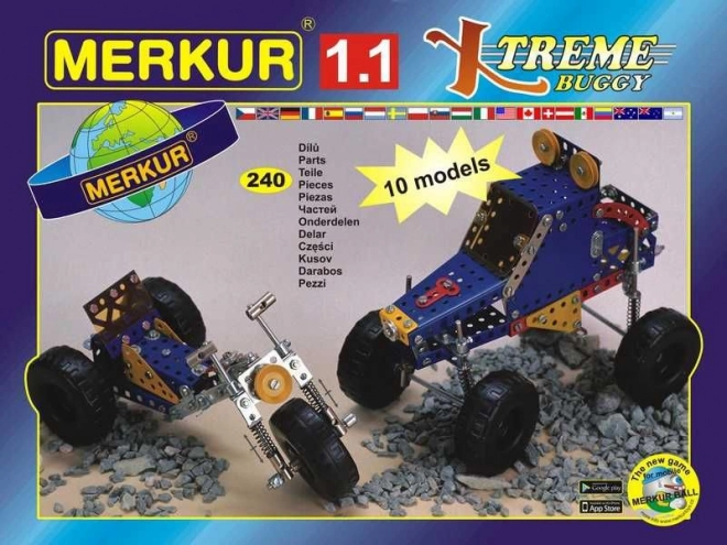 Merkur építőkészlet 10 modell 240 db