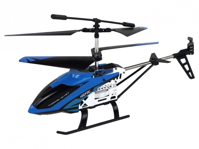 Alumínium RC helikopter kék 15 perces repüléssel