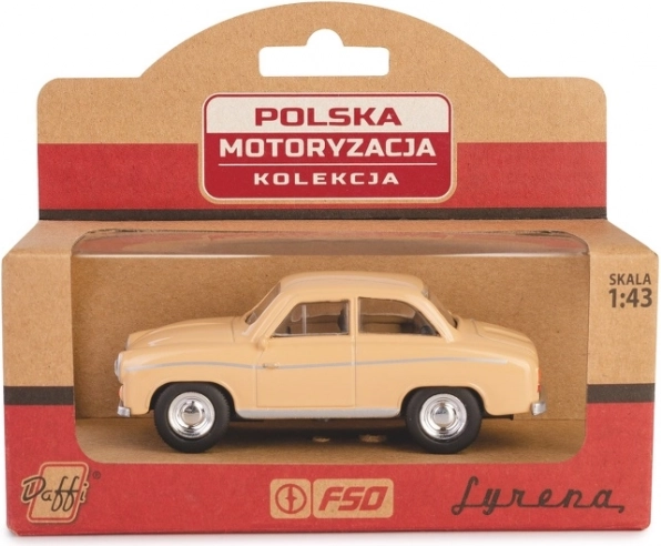 Syrena 104 autómodell 1:43 méretarányban – bézs