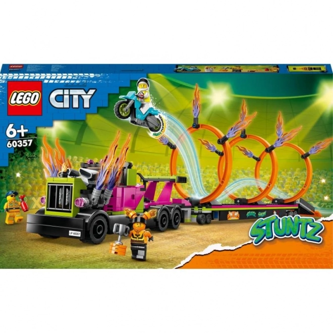 tűzkarikás traktor LEGO City