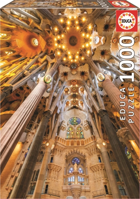 Educa puzzle: Sagrada Família belső tér, Barcelona, 1000 darabos