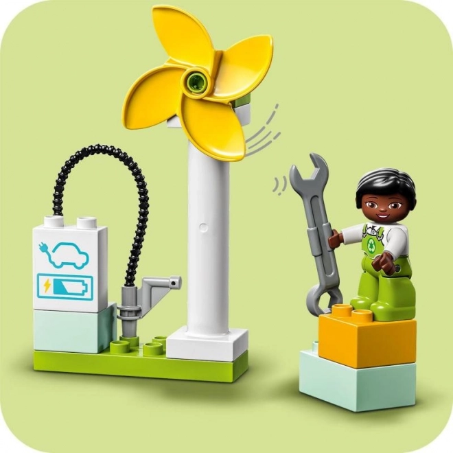 Duplo szélerőmű és elektromos autó