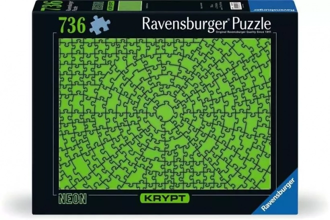 Ravensburger Krypt Neon Zöld Puzzle 736 darabos