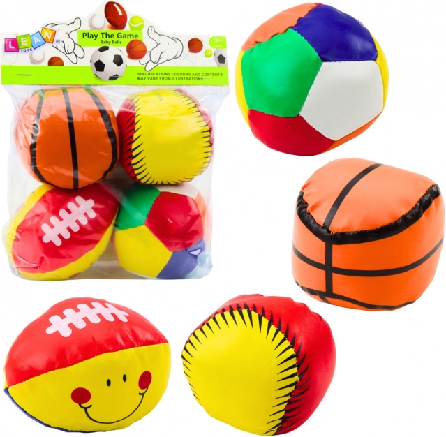 Puha sportos labdakészlet 4 db