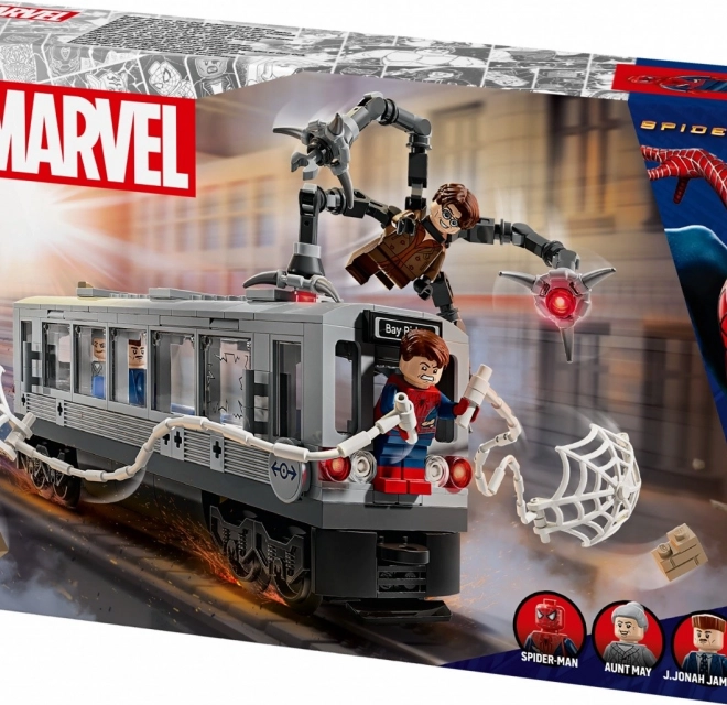 Pókember vs Doktor Oktopusz - jelenet a metrón LEGO Super Heroes