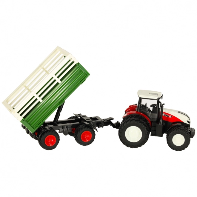 RC traktor pótkocsival