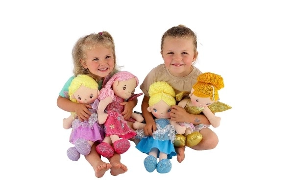 Kedves textil tündér baba 40 cm