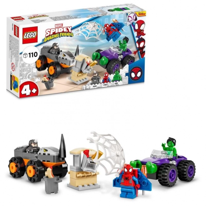 Hulk és Rhino járműcsata - LEGO Super Heroes kaland