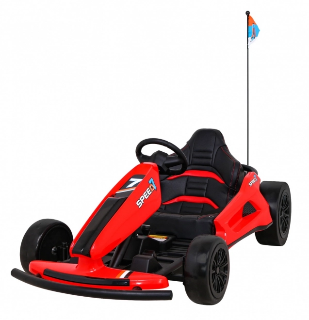 Speed 7 Drift King akkumulátoros gokart gyerekeknek Piros + Drift funkció + sport ülés + 2 sebesség + EVA
