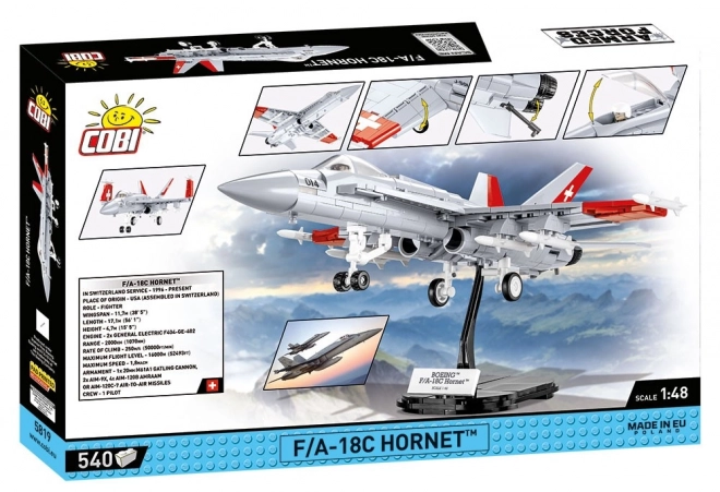 f/a-18c hornet svájci légierő repülőgépmodell - 1:48 méretarány, 540 darab