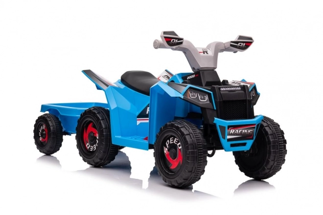 Elektromos Quad Kék Pótkocsival
